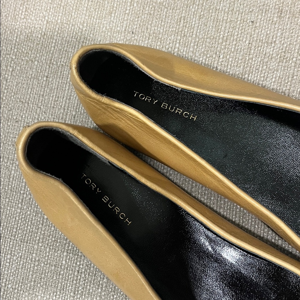 NEW Tory Burch Cap Toe Ballet Flats Size 8 - Picture 6 of 8